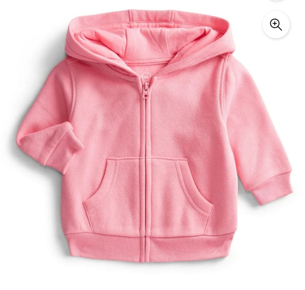 Pink Fleece Toddler Zip Up Take me to Grandmas