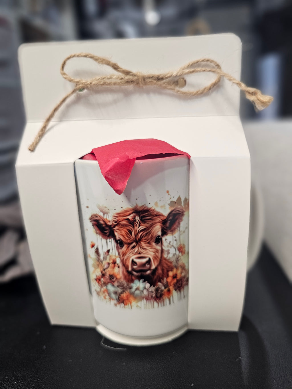 Watercolor Cute Cow 15oz coffee mug