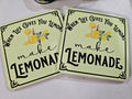 Yellow When Life Gives You Lemons Make Lemonade 4" coaster set.